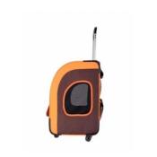 Trolley et Sac à dos Liso Backpack pour Chien et Chat Brun et Orange - Ibiyaya